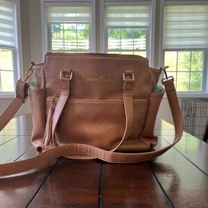 White Elm Gemini Convertible Bag in Almond